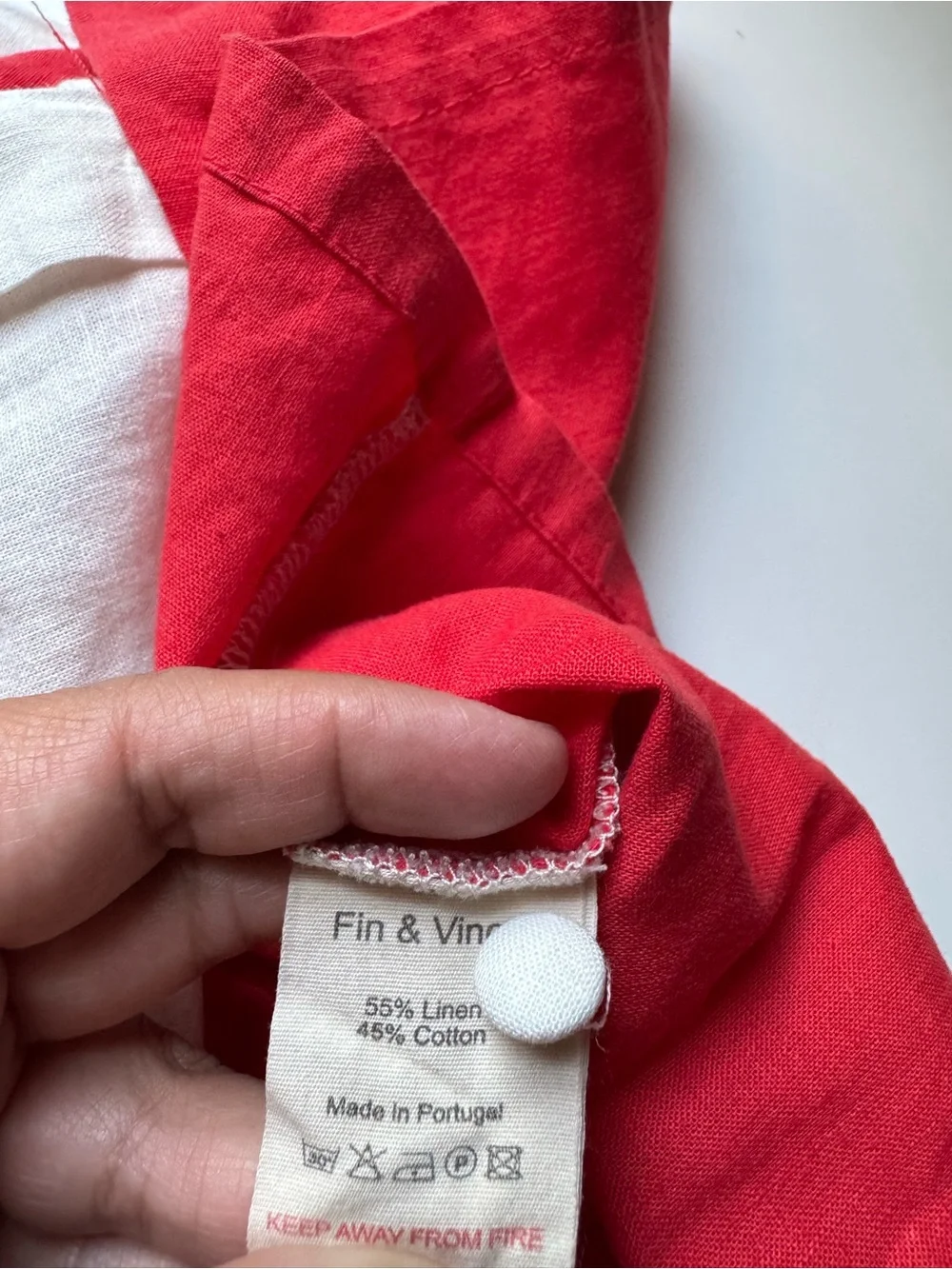 Fin & Vince Colorblock Retro Dress – Red and White